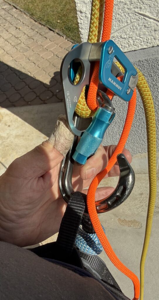 rappel cordelette statique mise en place cordelette 2