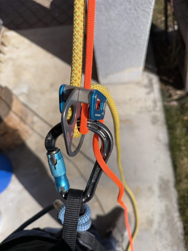 rappel cordelette statique mise en place cordelette 5