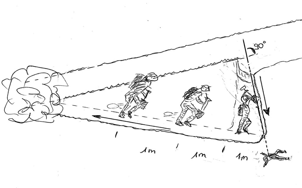 pelletage en u dessin